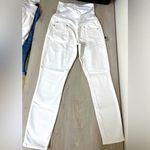 Old Navy Maternity White Skinny Jeans